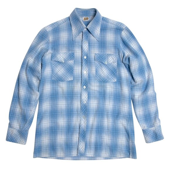 young club (Germany) Flannel Knit Western Shirt : L